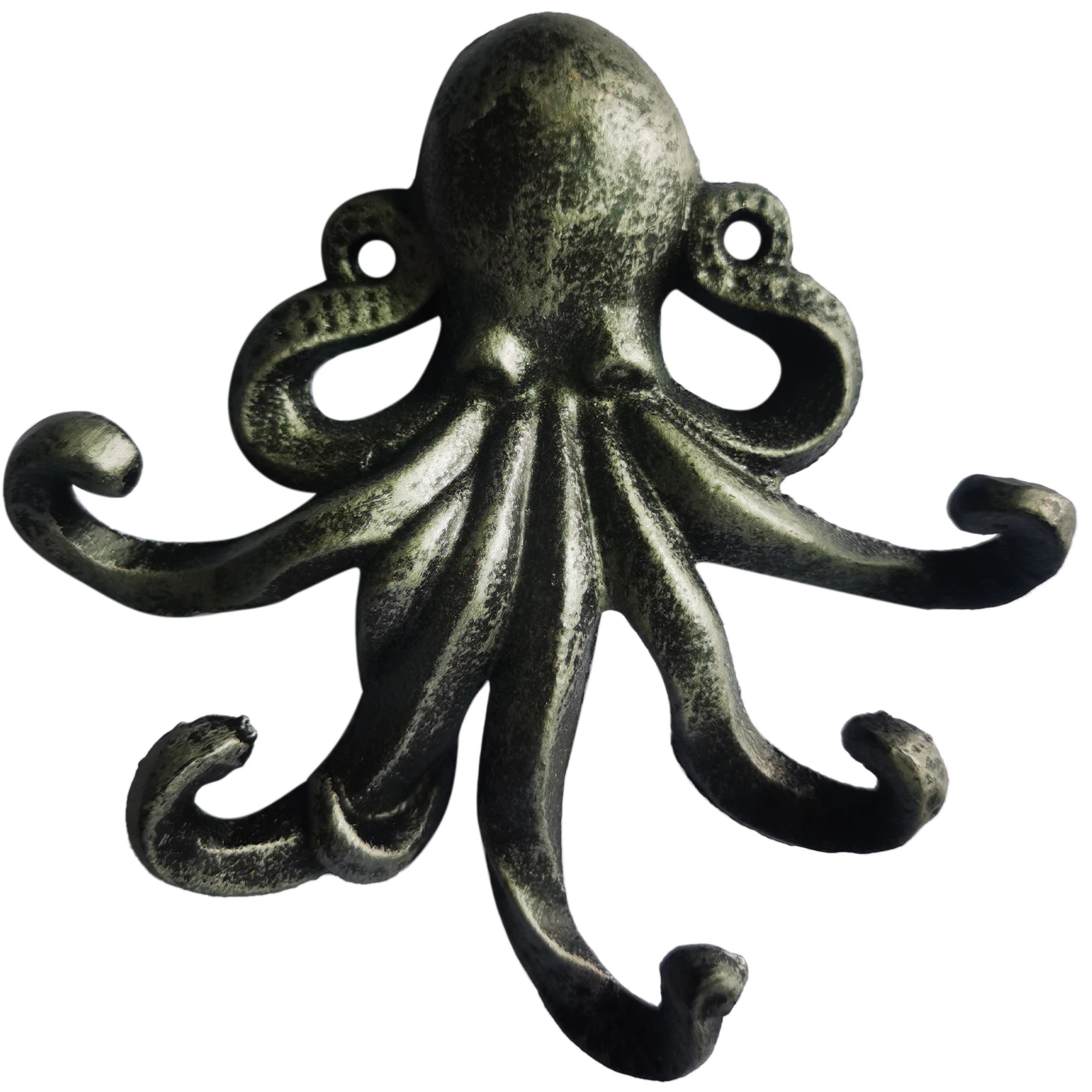 Cast Iron Octopus Hook Bedroom Octopus Shape Wall Mounted Accessories Cast Iron Kitchen Decorative Hook