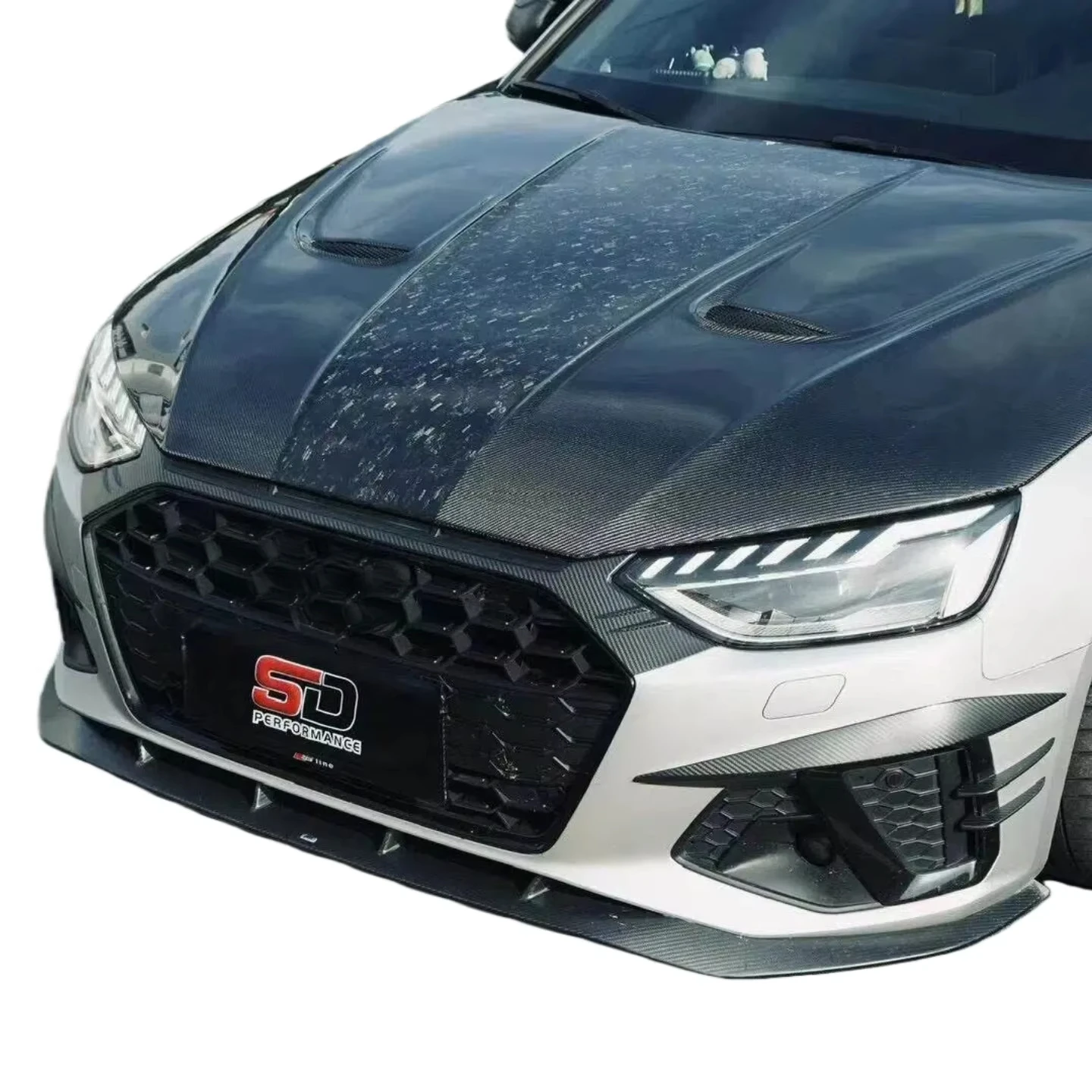 

For Audi A7 S7 Rs7 C7 2009-2015 High Quality Carbon Fiber Engine Hood Body Kit