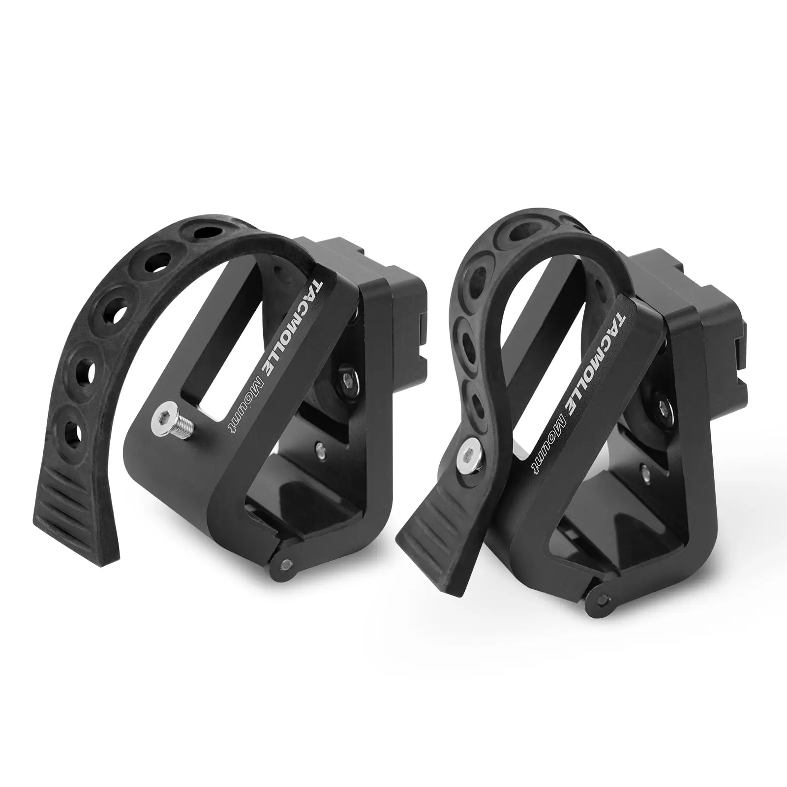 TACMOLLE Spare Part 2PCS Aluminum Gun Rack Mounts Tactical Rifle Holder Fit Rigid MOLLE Panels For Truck & SUV Most Of Vehicle