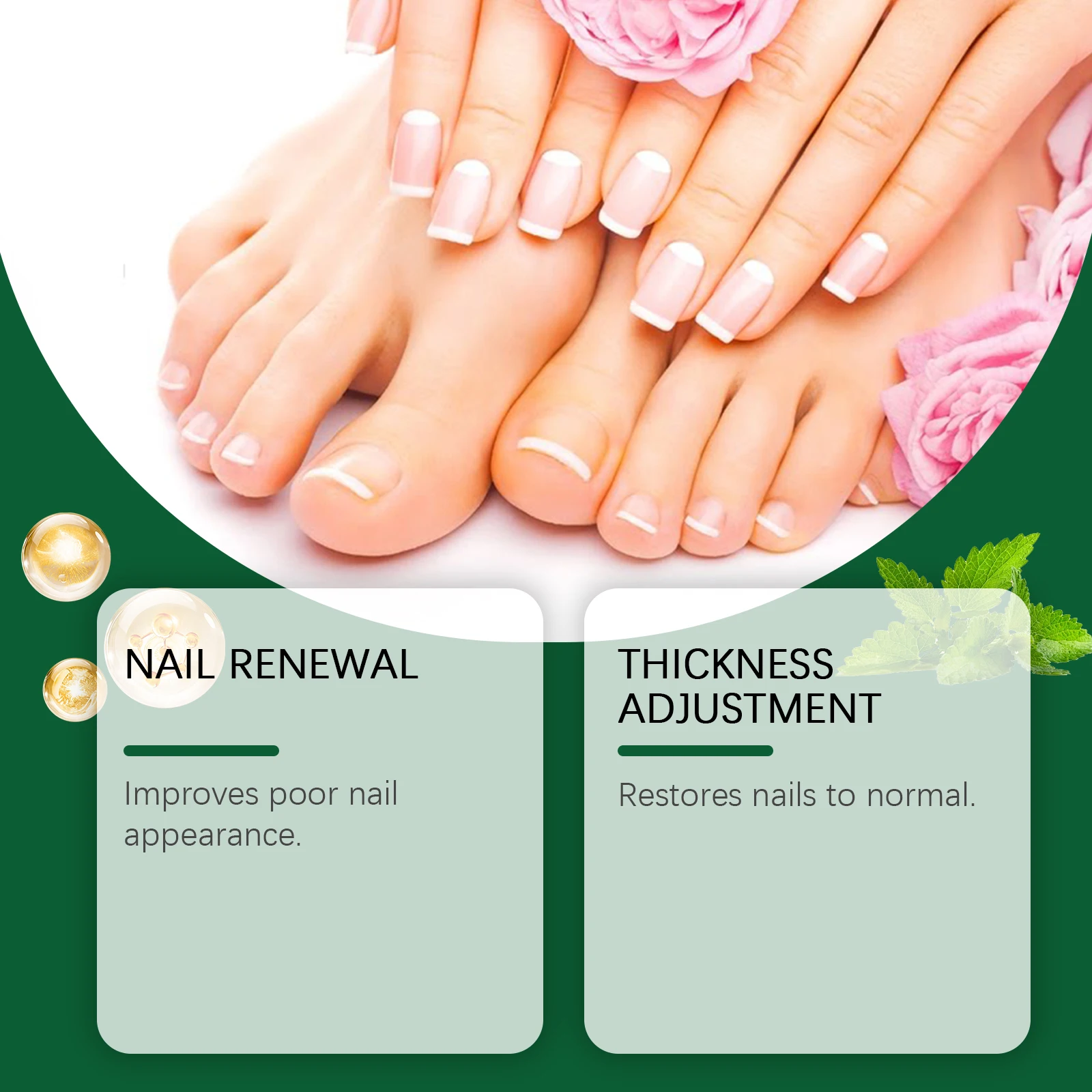 Soluzione per la cura delle unghie fungine della South Moon Nutre lenisce l'inconforto delle unghie Nutre le unghie Idrata e brilla Liquido per la cura delle unghie