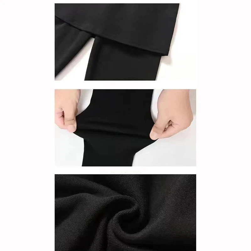 กางเกงเลกกิ้งบุขนหนานุ่มสำหรับผู้หญิง ใส่กันหนาว ทรงสกินนี่ เอวสูง ใส่สบายๆ ในชีวิตประจำวัน