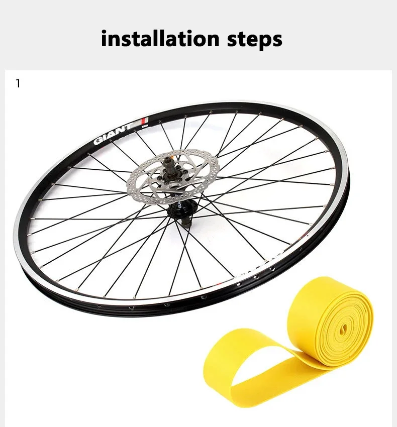 1 Paar Premium PVC Fahrradfelgenstreifen Reifenschutzfolie für 26 27,5 29 700c Mountain-, Renn- und Falträder – Detail 8