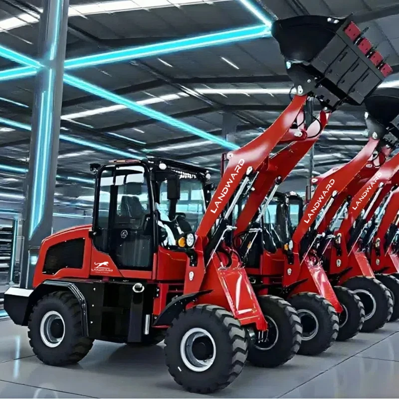 

Free Shipping Mini Wheel Loader Multifunction Hydraulic Diesel Wheel Loader Household Front-End Loader Excavator Customized