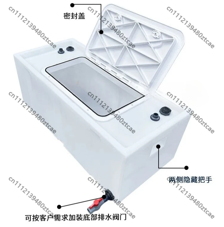

Thickened Plastic Live Fish Bucket Portable Fishing Storage Box, Car Mounted Live Fish Transport Tank Eco-Friendly Resistant