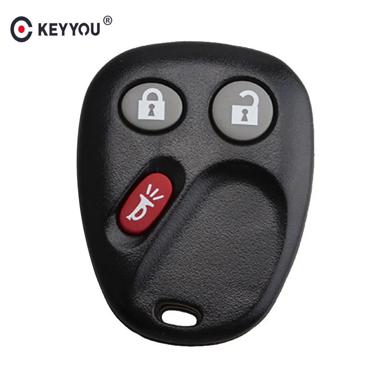 KEYYOU Remote Entry Keyless Key Shell Case Fob For GM For Buick For Chevrolet 3 Buttons