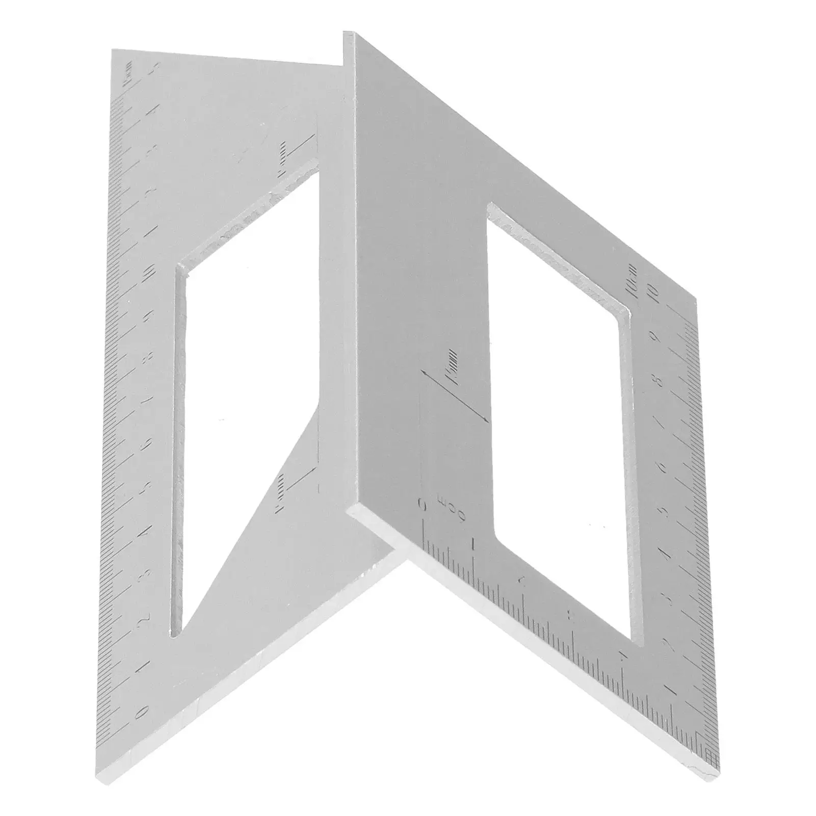 Przymiar kątowy, linijka prosta, kątownik 45 stopni, kątownik 90 stopni, narzędzie T-kątowe do inżynierii, rzemiosła i obróbki drewna.