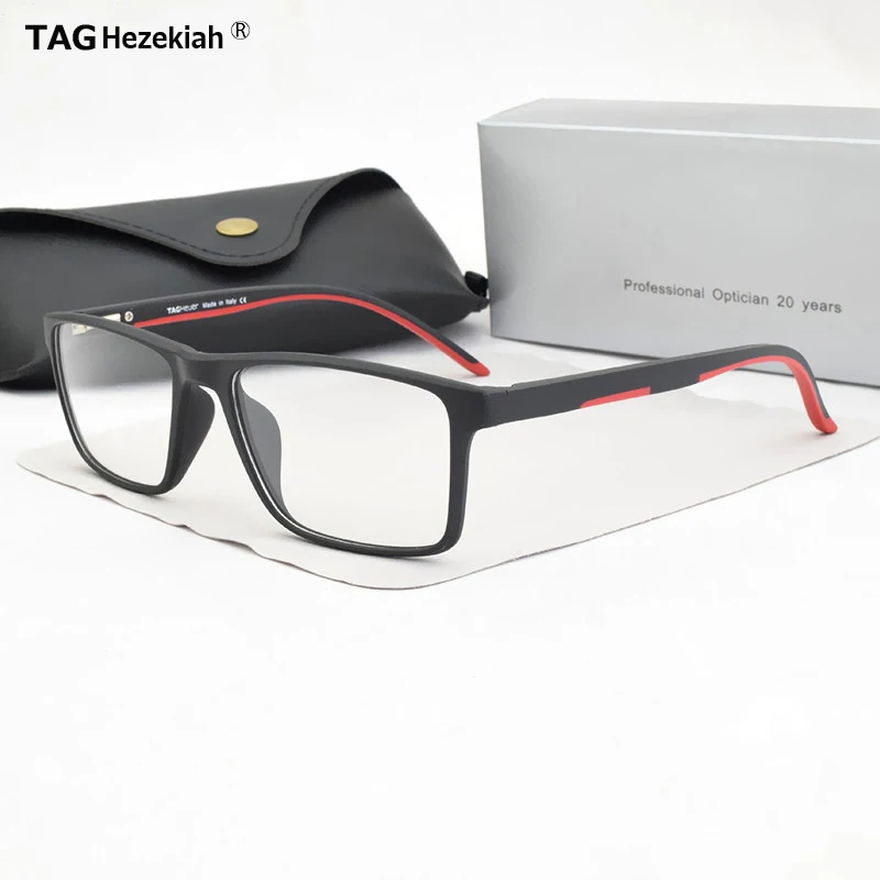 

TAG Hezekiah Glasses Frames Men Eyewear Optical Prescription TR90 Frame Eyeglasses square Myopia Retro spectacle Women reading