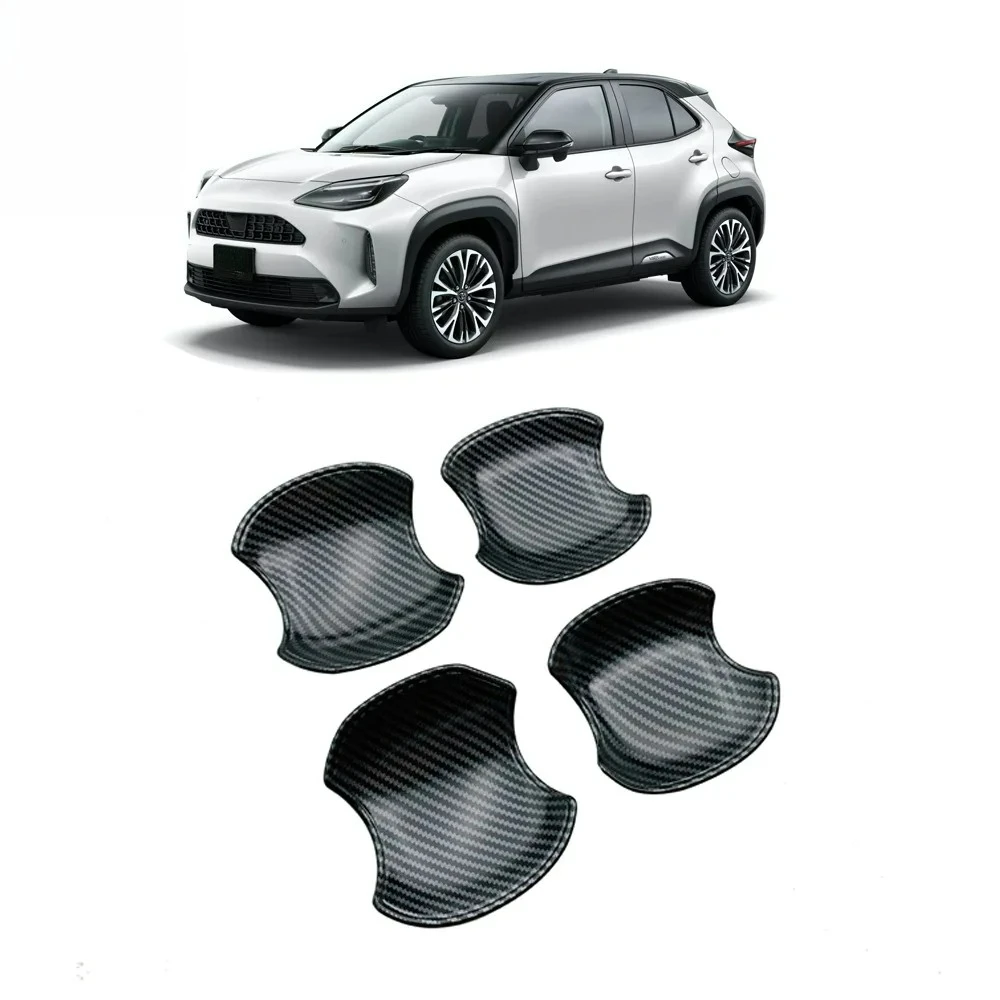 car assecories For Toyota Yaris Cross 2021 Exterior door bowl protective cover decorative sequin car stickers