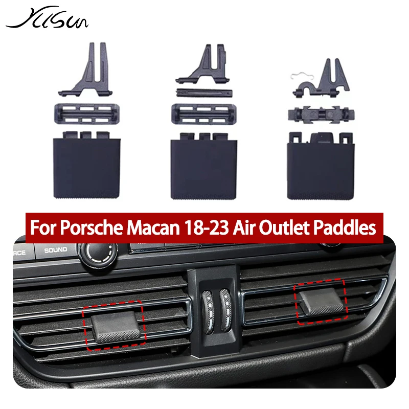 AC Vent Clips for Porsche Macan Car Front Rear Air Conditioner Outlet Grille Tab Paddles Repair Kit 95B.2 2018-2023 Accessories