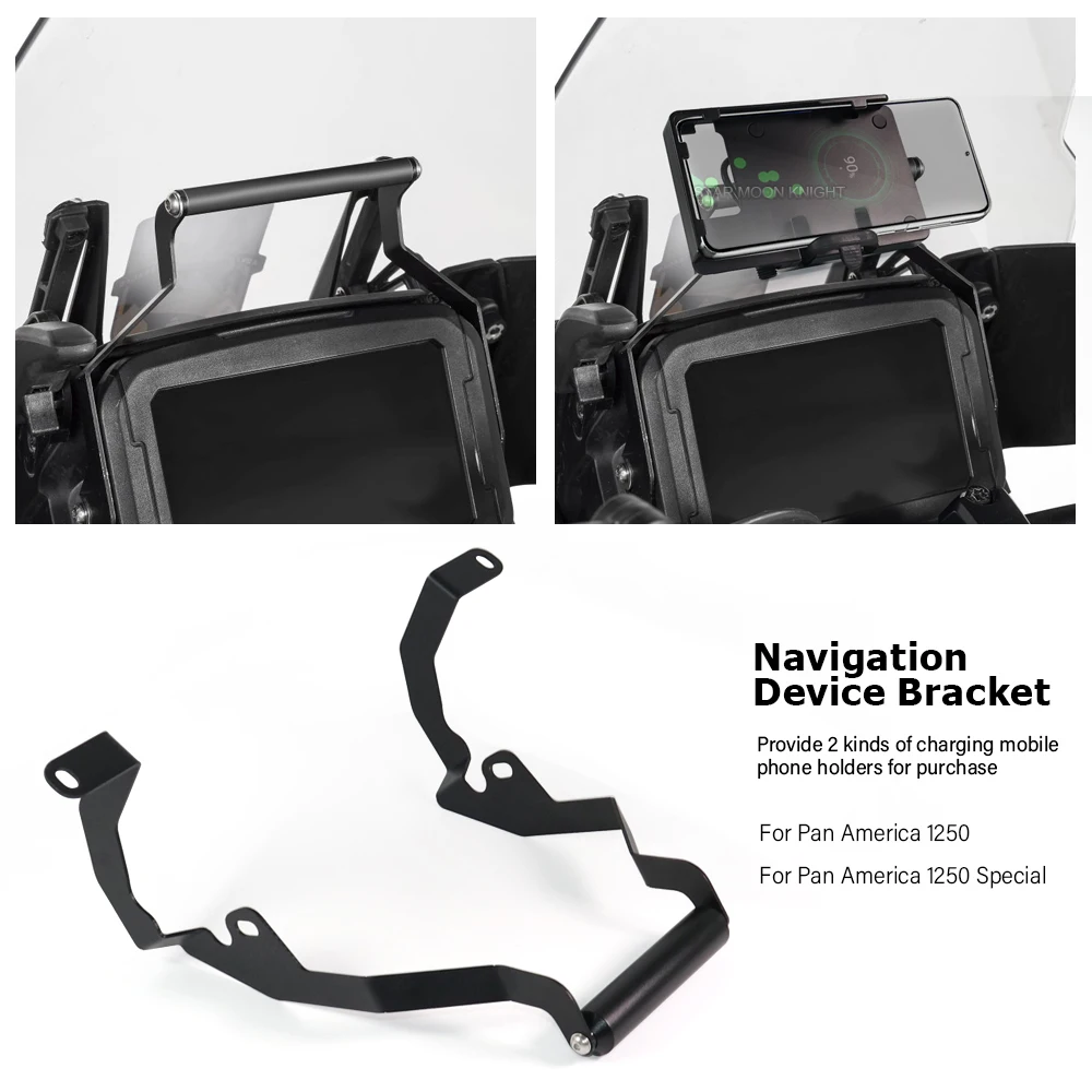 

For Pan America 1250 Special RA1250 2021 2022 2023 Motorcycle Accessories Navigation Bracket Mobile Phone Charging Stand Holder