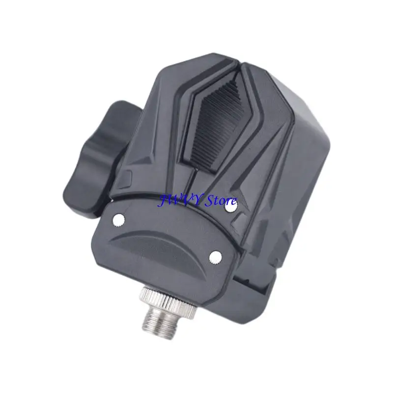 573A Microphone and Camera Mount Clamp with Knob-Controlled Jaw for 0.59-1.77in Round-Tube Equipment Support Setups