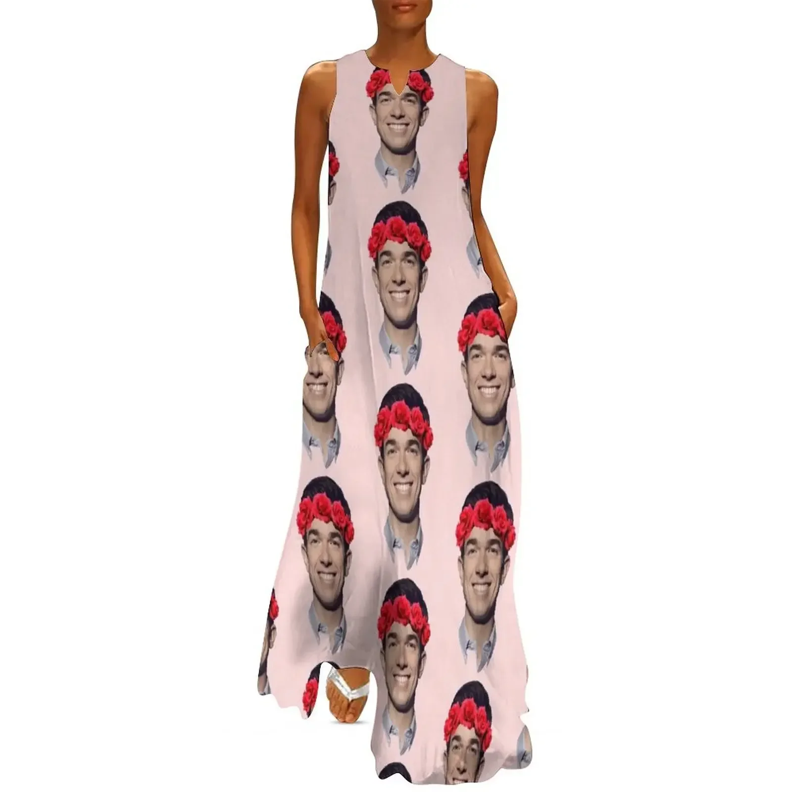 

John Mulaney Flower Crown Long Dress Clothing female party dress women elegant luxury dresses summer Dress