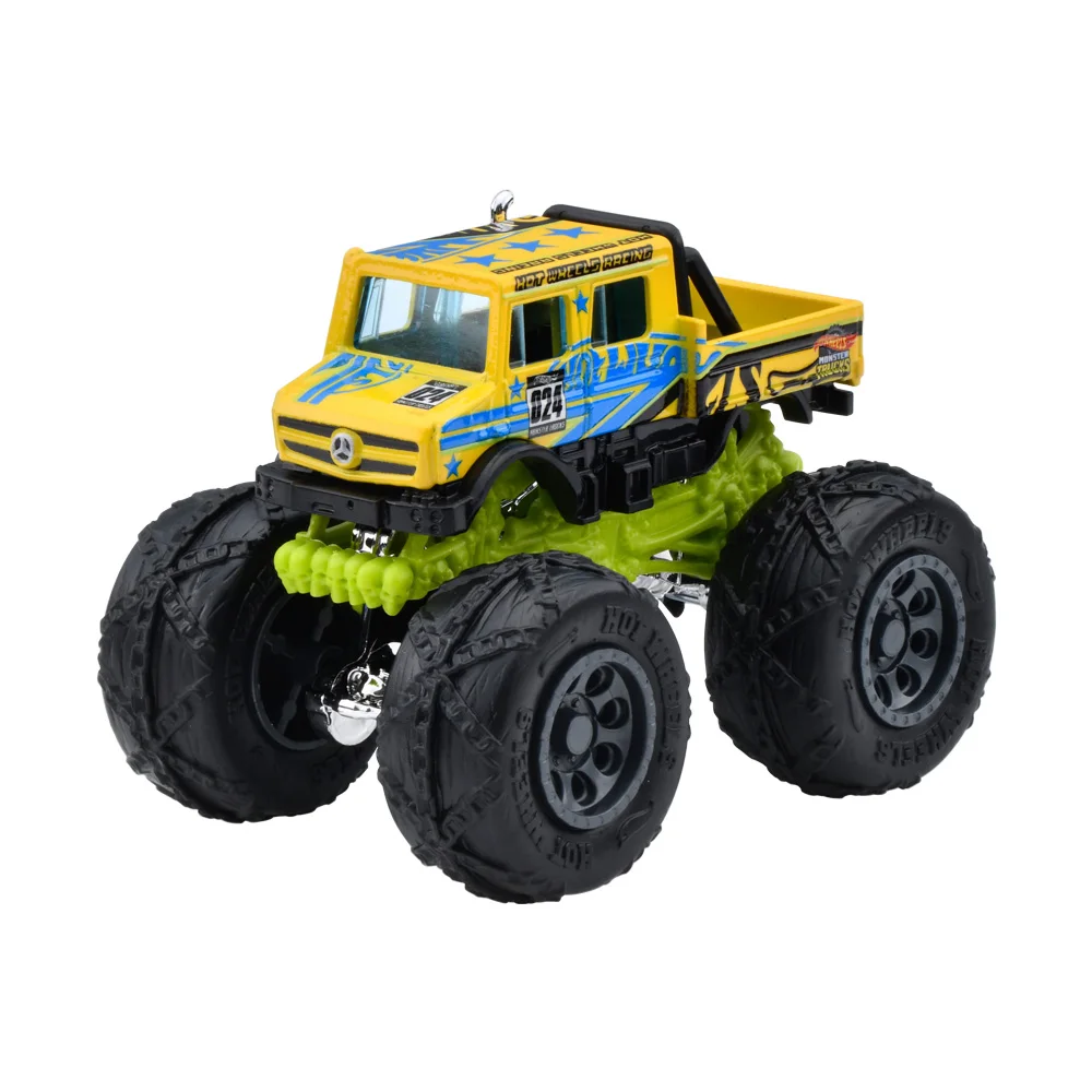 รถมอนสเตอร์24-FYJ44-HTM39 1:64 Unimog ของเล่นโมเดลรถยนต์อัลลอยหล่อจากโลหะ