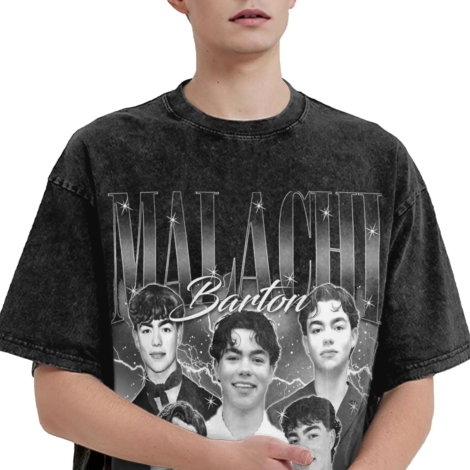

Malachi Barton Tour 2025 T Shirt Harajuku T Shirts Short Sleeves Awesome Tops Beach Casual Crew Neck Big Size Tees
