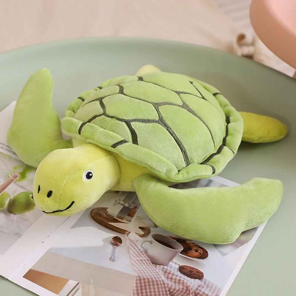 

Turtle Doll Marine Animal Tortoise Stuffed Doll Fluffy Tortoise Stuffed Ins Soft Animal Sea Turtle Pillow Children Gift