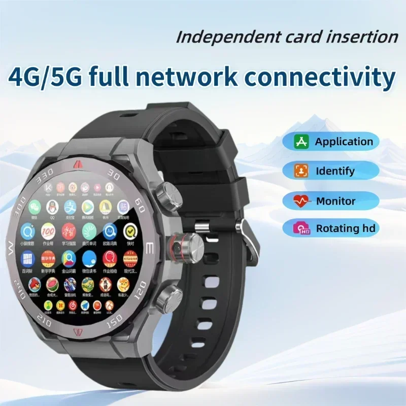 

VP900 SmartWatch SIM 4G Android Man SmartWatch 2 + 16 ГБ AMOLED-дисплей Видеозвонок IP67Водонепроницаемый монитор сердечного ритма GlobalVersion
