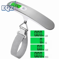LCD Digital Luggage Scale 50kg X 10g Portable Electronic Scale Weight Balance Suitcase Travel Bag Hanging Steelyard Hook Scale