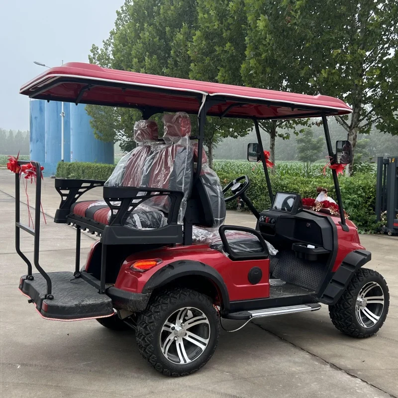 Brand New Factory Design Smart Legal Street Adult Motorcycle 4 Wheels 4 Seats 60V Lithium Ion Battery Electric Golf Cart