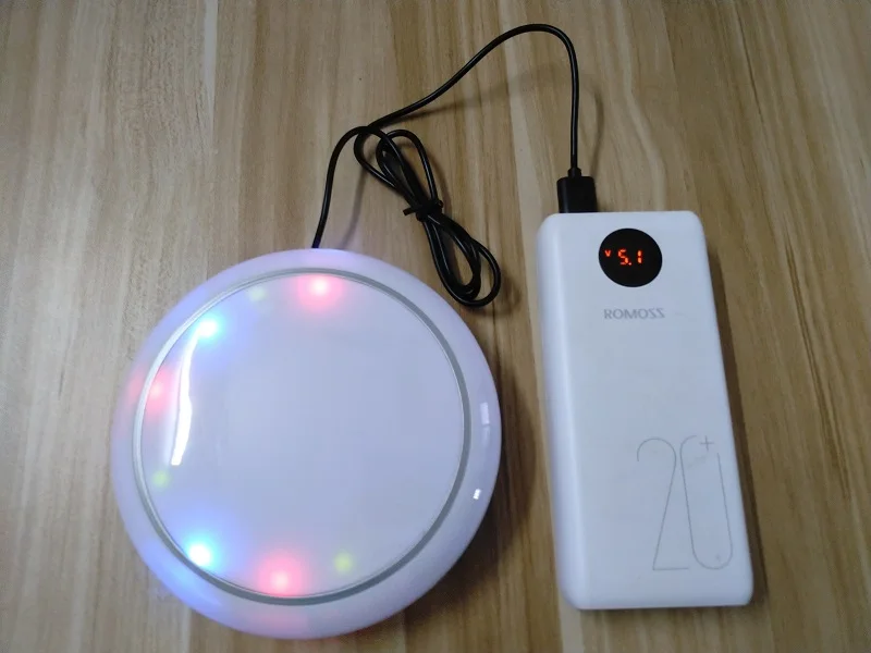 7.83Hz enhances sleep quality. The earth resonance frequency improves the taste of water, tea and wine. Circular color lights