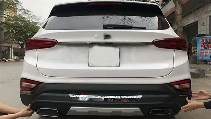 Front and Rear Bumper For Hyundai new Santa fe 2019 2020 Santafe Accessories body kits Anti-impact Plate High Quality Brand ABS