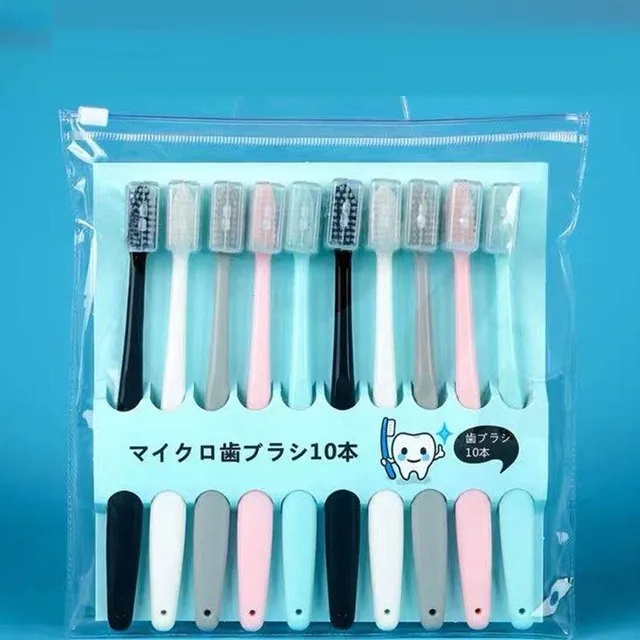 10pcs/set Adult Toothbrush Ultra Soft-bristled Toothbrush For Sensitive Gums Extra Toothbrushes Sensitive Teeth
