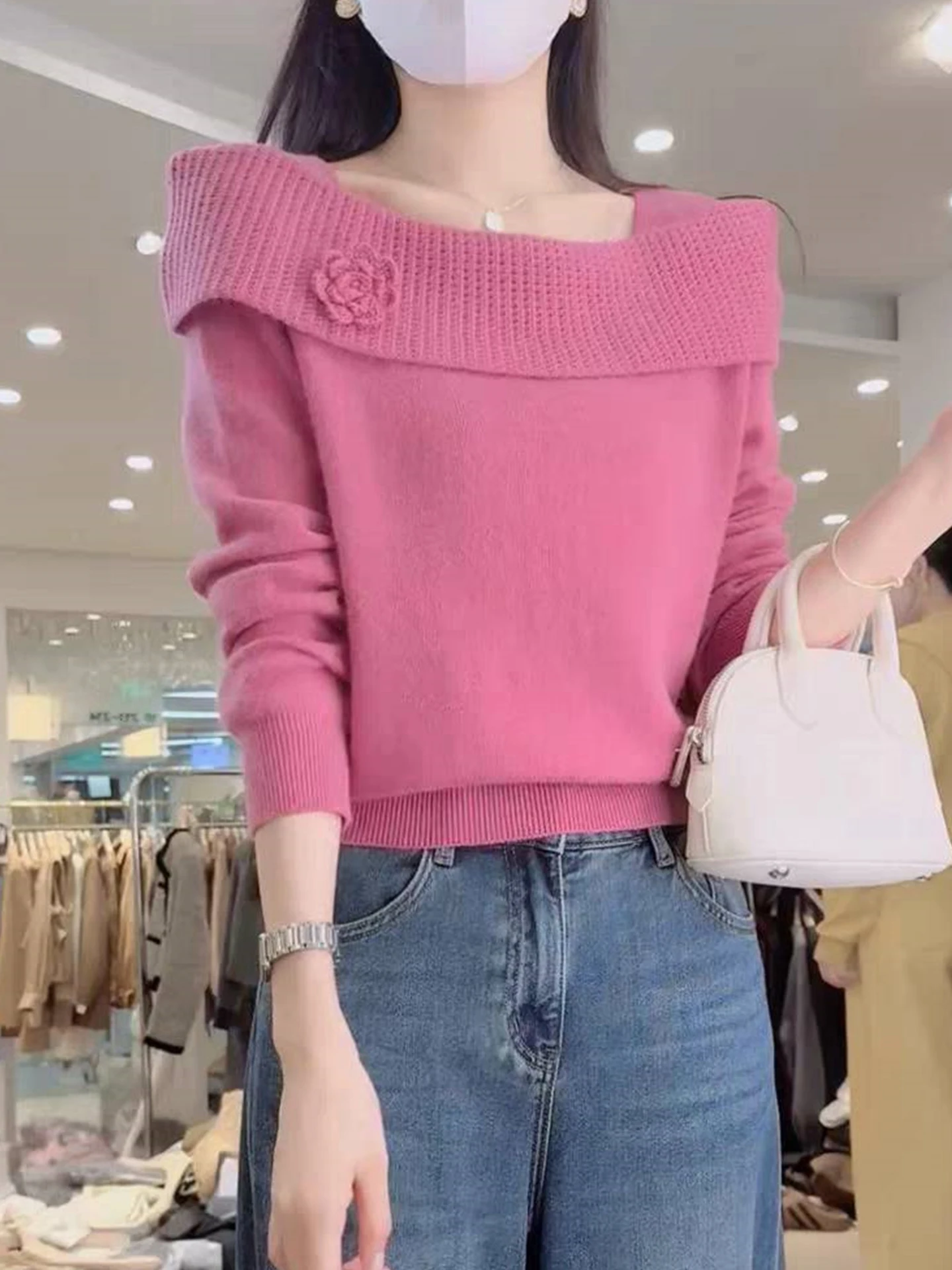 

Уникальный вязаный длинный свитер све, женский базовый слой irt Sli, удобный для поездок на работу, свободный крой, мягкий, средний, тонкий