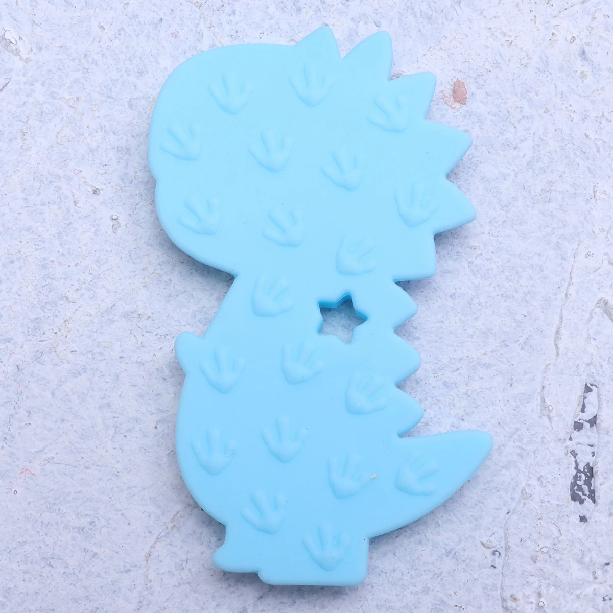 

Силиконовый прорезыватель для зубов с мультяшным животным дизайном, безопасный для жевания, прочный, мягкий, успокаивающий подарок для детского душа, синяя игрушка для прорезывания зубов, жевательные игрушки