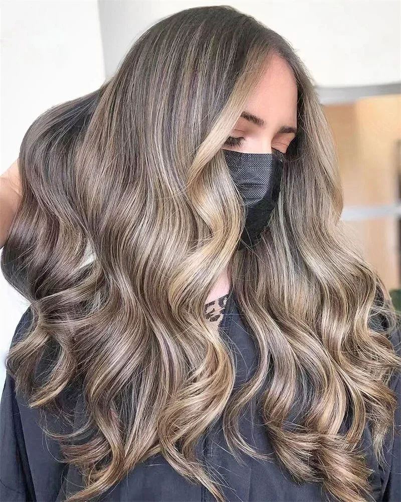 

180Density Highlight Blonde Wave 5x5 Silk Base Jewish Human Hair Wig BabyHair HD Lace European Hair Glueless Preplucked Daily