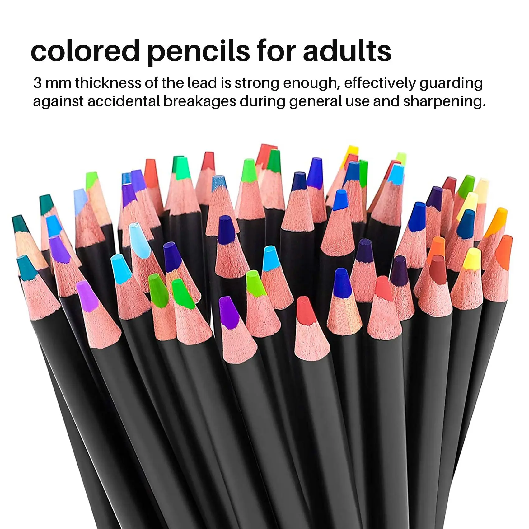 Colouring Pencils Set of 120 Colors with Zipper Case for Artist Beginner, Numbered Pencil for Professional Drawing