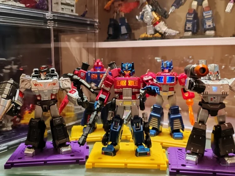 Blokees elencati a caldo Led Shining Versione 3 Transformers Miner Megatron Robot Building Blocks Giocattoli Azione Figure assemblate Regalo