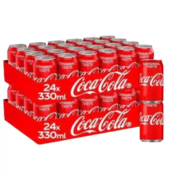 Regular cocacola original or zero box of 48u 33cl, total 15.82l 2 boxes