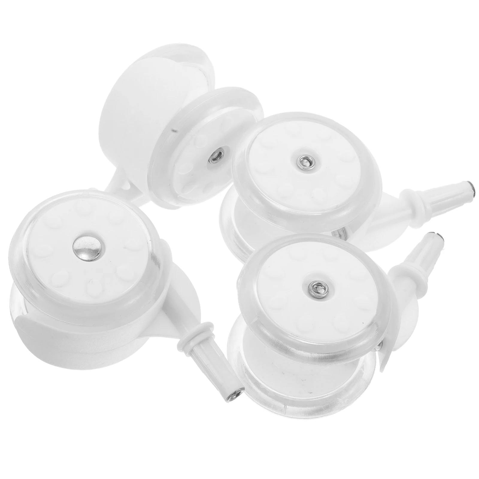 

4pcs Baby Walker Wheels Caster Heavy Duty Stroller Replacement Rear Bike Wire Shelving White Grey Travel Furniture Cart