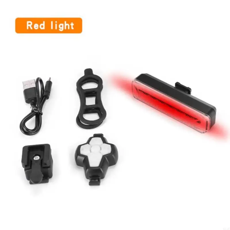 Q1JC LED LED Bike Tail Light, Luce per biciclette posteriore per sicurezza del ciclismo notturno e diurna