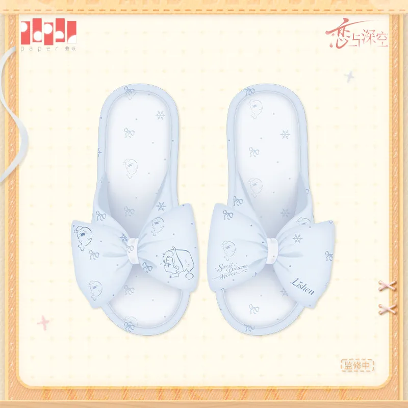 Anime love and deepspace rafayel sylus zayne caleb xavier Slippers Home Indoor Shoes Soft  Bedroom Footwear Cosplay Gift view 2
