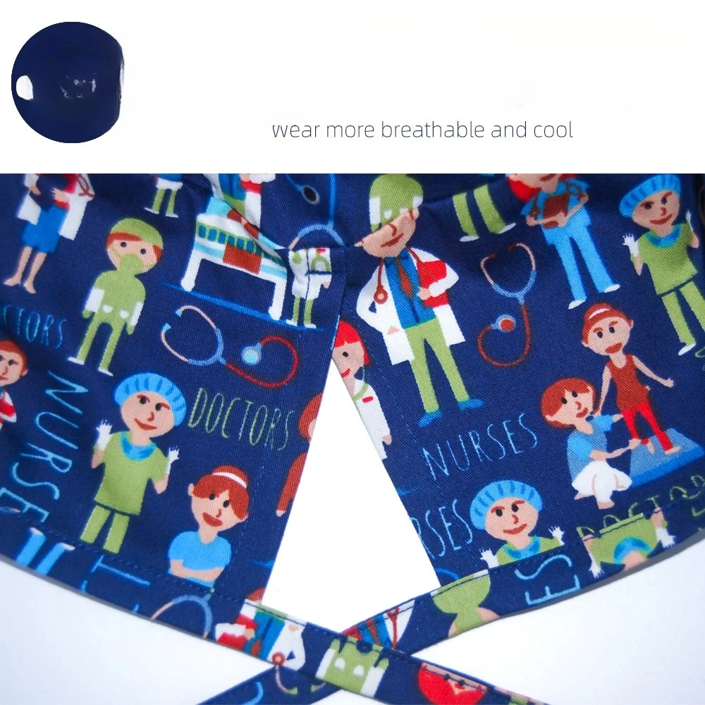 여성 남성 병원 정형외과 수술모 100% 면 통기성 수술용 모자 의료 간호사 의사 작업용 외과의사 2026