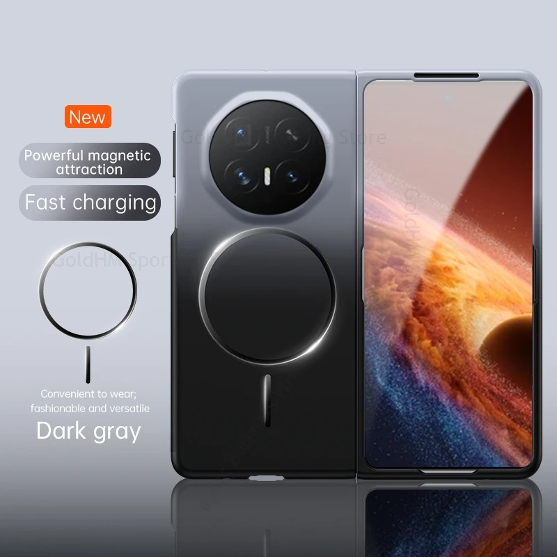 

Gradient Case For Honor Magic V6 V5 V3 5G For Magsafe Wireless Charger Skin Feel Tough Shockproof Cover For HONOR Magic VS3 Vs2