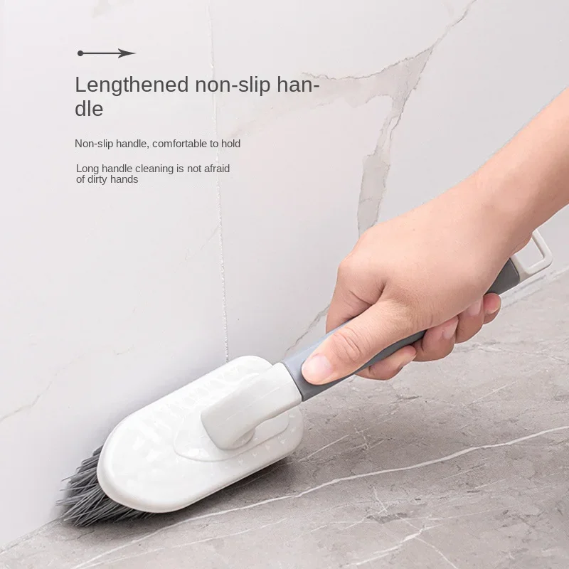 360 °   Escova de limpeza profunda, alça de cerdas resistentes para banheiro cozinha telha piso canto para superfície esfrega ferramenta limpeza de canto br
