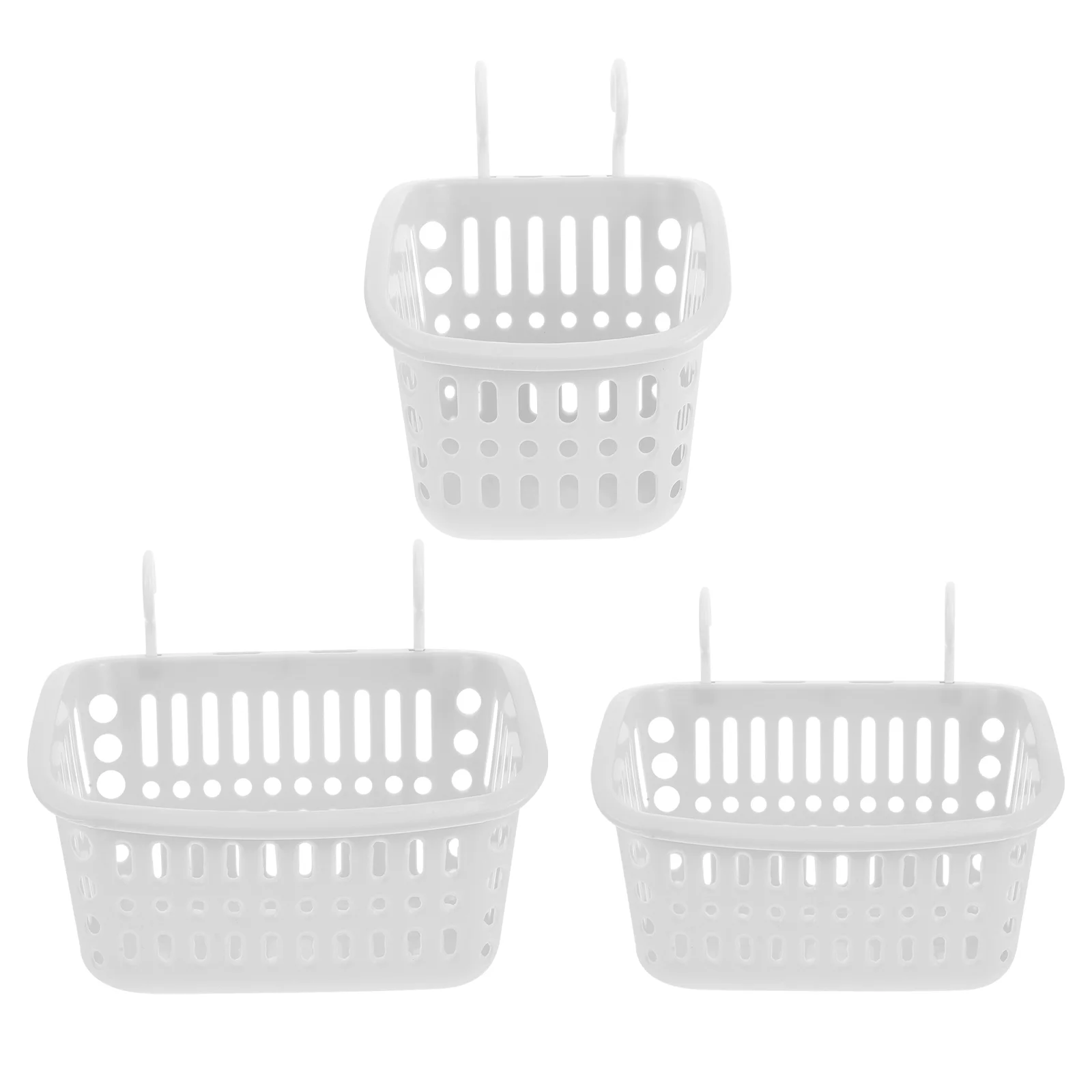 Storage Hanging Basket Plastic Drain Clothes Organizer Household Clothing Holder Cabinet Door Laundry