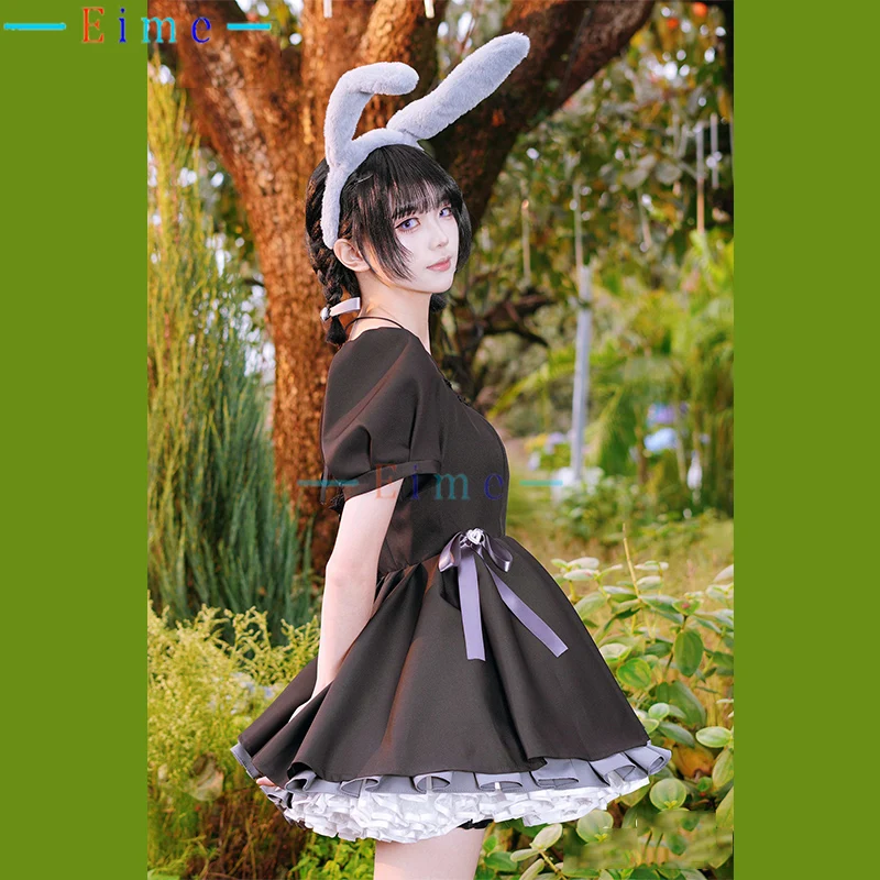 

Sua Cosplay Costume Women Cute Bunny Dress Anime Alien Stage Bunny Coffee Cosplay Outfits Halloween Party Uniforms Custom Made