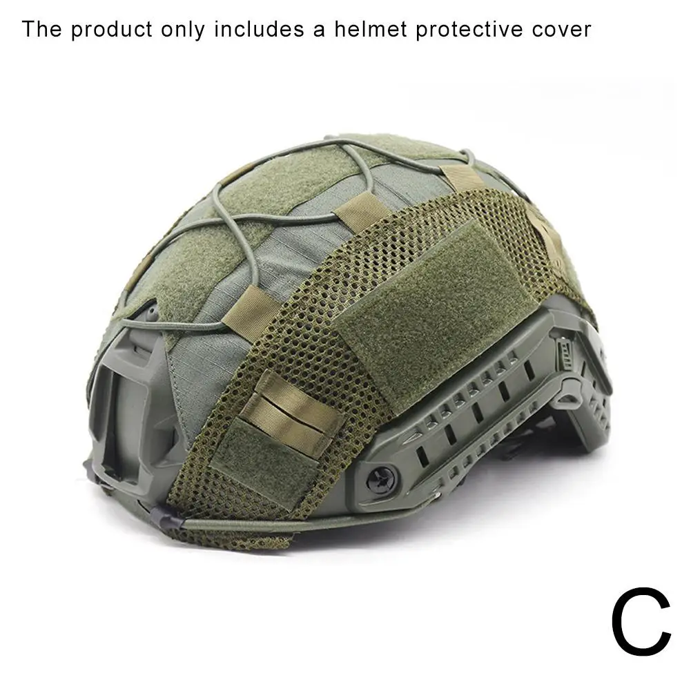 1pc Tactical Helmet Cover Universal Outdoor CS Tactical Protection Helmet Cover Professional Accessories Helmet Cloth Camou Y3Z8