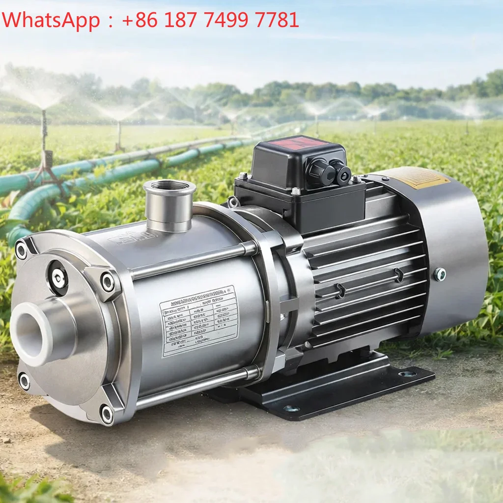 Electric Stainless Steel Water Pump Irrigation Agriculture High Pressure Booster Pump Fully Automatic Control for Commercial