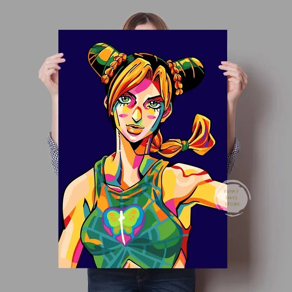 Japanese Anime JoJo S Bizarre Adventure Poster  Shinobu Kocho Gojo  Pop Art Demon Slayer Canvas Painting Manga Room Home Decor