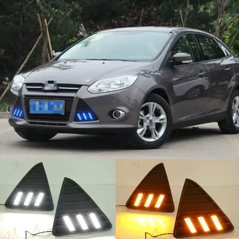 

For Ford Focus 3 LED headlight for ford focus MK3 LED light 2012~2014 LED Daytime Running Lights DRL fog lights Cover headlights