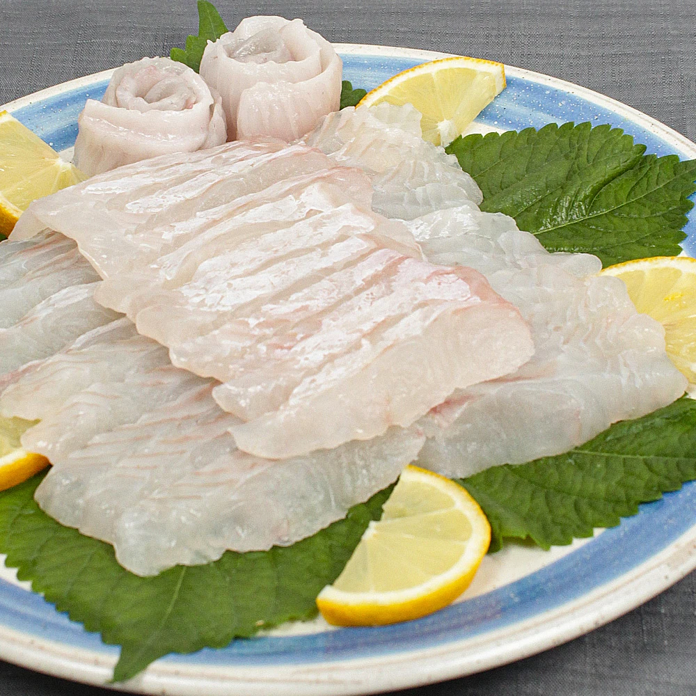 Preparado al mismo día, entrega directa Gangjin, Sashimi de pescado patín preparado 300 g + 4 tipos de salsas