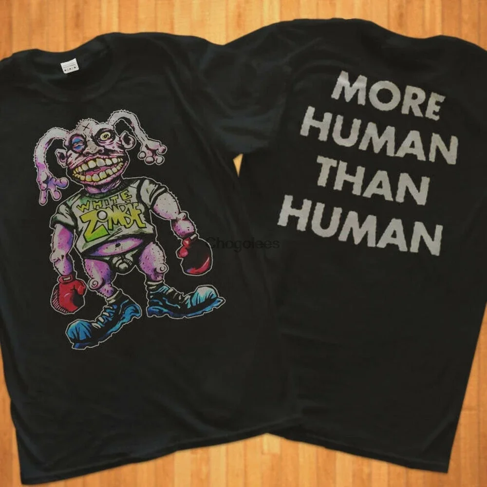 Новые винтажные Редкие белые мужские футболки в стиле 90-х с зомби