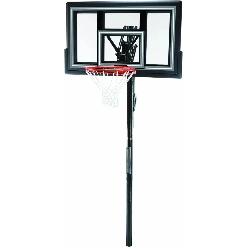 

Lifetime 1084 Height Adjustable In Ground Basketball System, 50 Inch Shatterproof Backboard