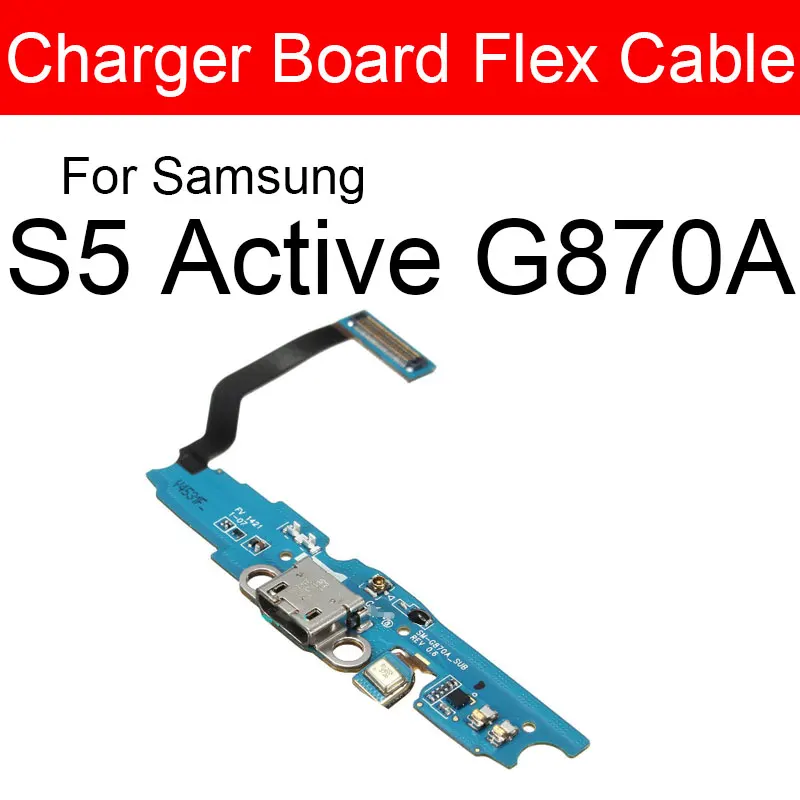 USB Charging Dock Board For Samsung Galaxy S5 Active G870A Charger Dock Connector Flex Ribbon Cable Board Phone Repair Parts