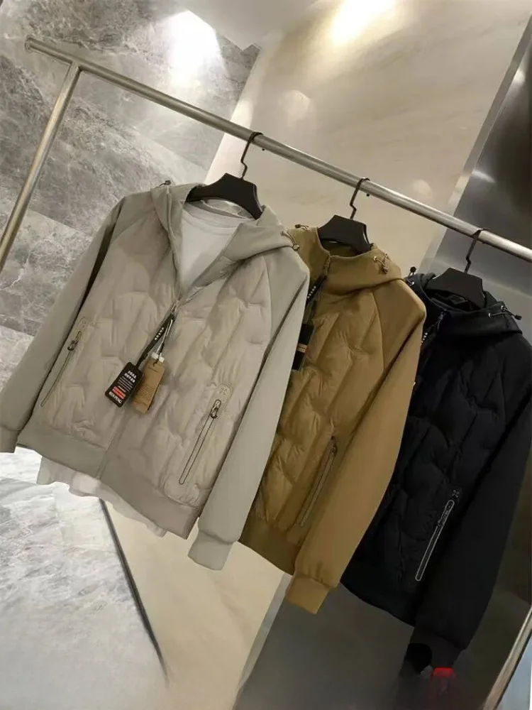 

Мужская пуховая куртка Jaet с капюшоном, ветрозащитная, водонепроницаемая, 90-дюймовая, Du down Splicing Sle, стандартная посадка, длинная застежка-молния, уличная...