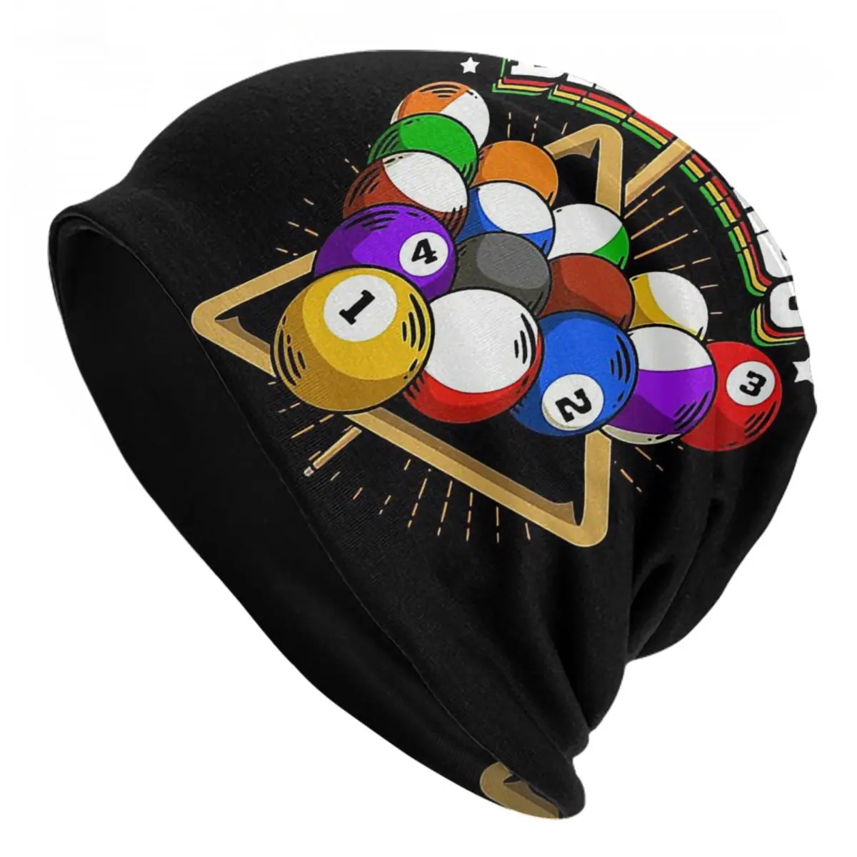 Retro Design For Pool Players Bonnet Homme Outdoor Thin Hat billiard Skullies Beanies Caps For Men Women Novelty Fabric Hats