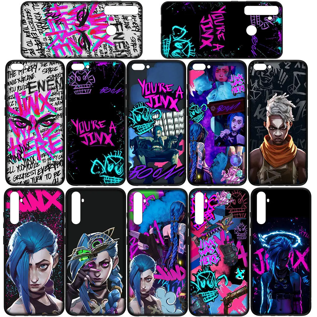 Arcanes Game Jinxs Lols Cartoon Cover Phone Case for Huawei P30 P20 P10 Y6 Y7 Y9 Prime Mate 10 20 Pro Lite Y9A Y8S P Smart 2019